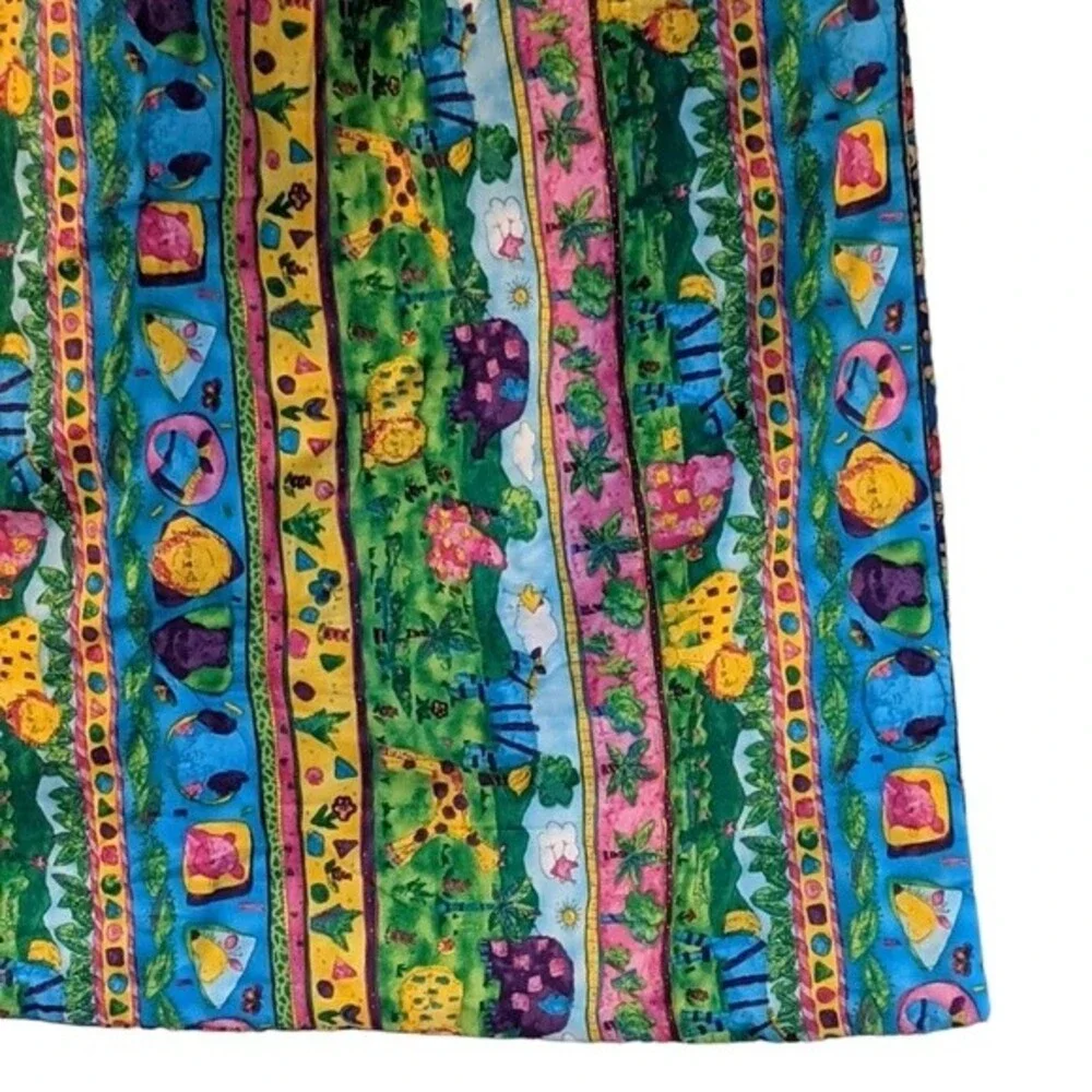 Baby Quilt double sided teddy bears and animals 60L X 39.5W